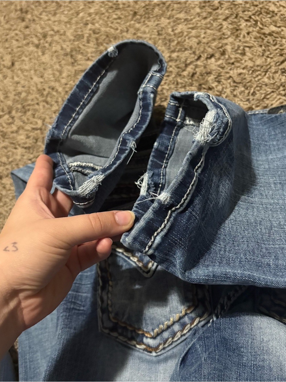 Miss Me Blue Boot Cut Jeans size 25 - Picture 7 of 8